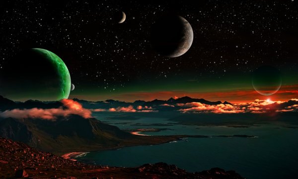 Красивые космические пейзажи