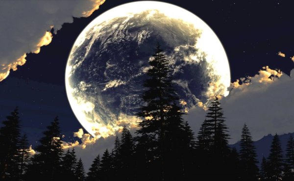 Красивая Луна