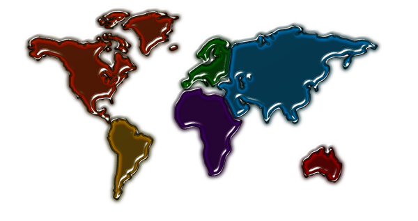 Континенты разноцветные