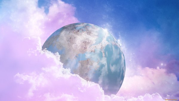 Планеты розово голубого