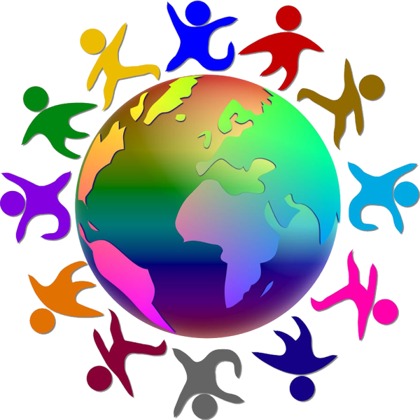 Люди вокруг земного шара