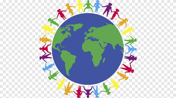 Человечки вокруг земного шара