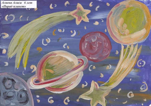 Рисунки на тему парад планет