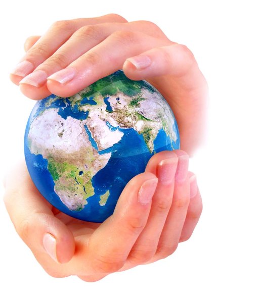 Земной шар в руках