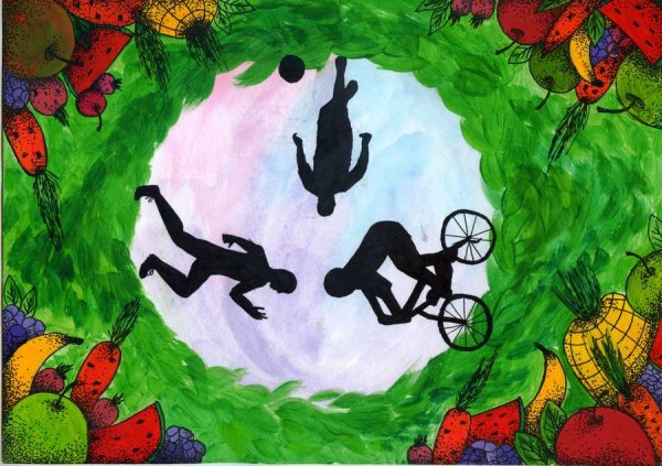 ЗОЖ необычные рисунки