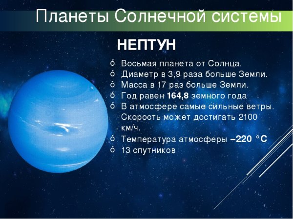 Нептун Планета солнечной системы
