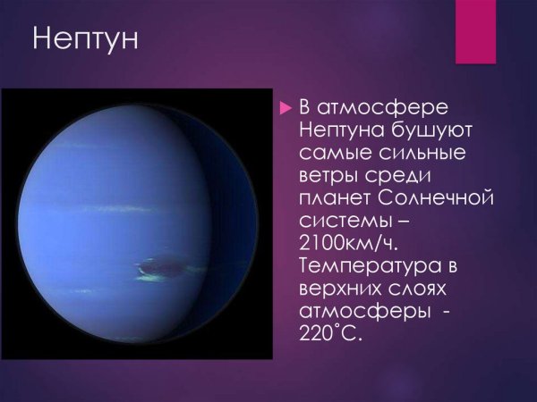 Состав атмосферы планеты Нептун