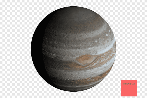 Юпитер на белом фоне