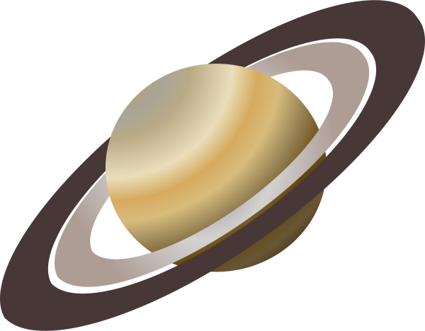 Планета Сатурн на белом фоне