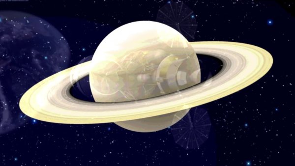 Планета Сатурн gif