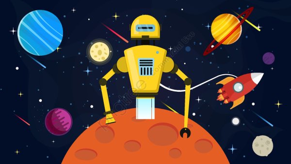 Планета роботов рисунок