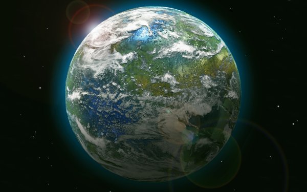 Вид земли с космоса