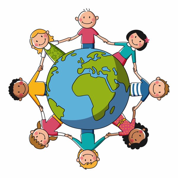 Дети вокруг земли