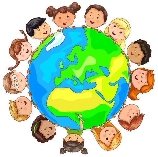 Дети вокруг земли