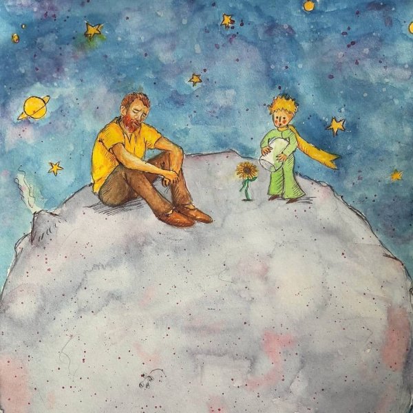 Антуан де сент-Экзюпери маленький принц иллюстрации