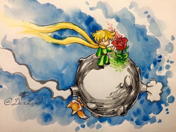 Экзюпери маленький принц роза