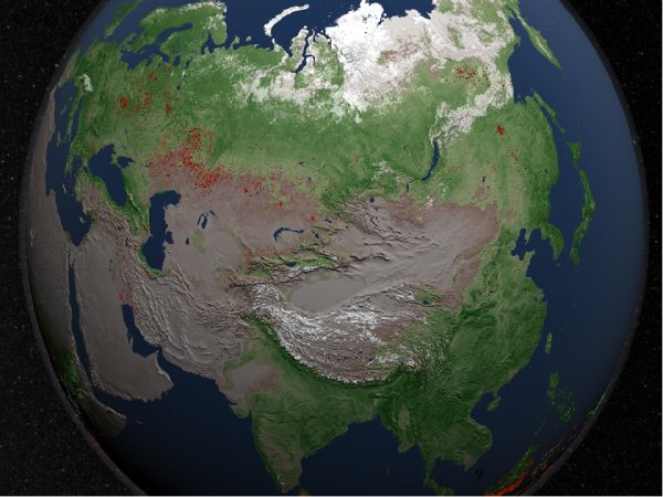Россия из космоса