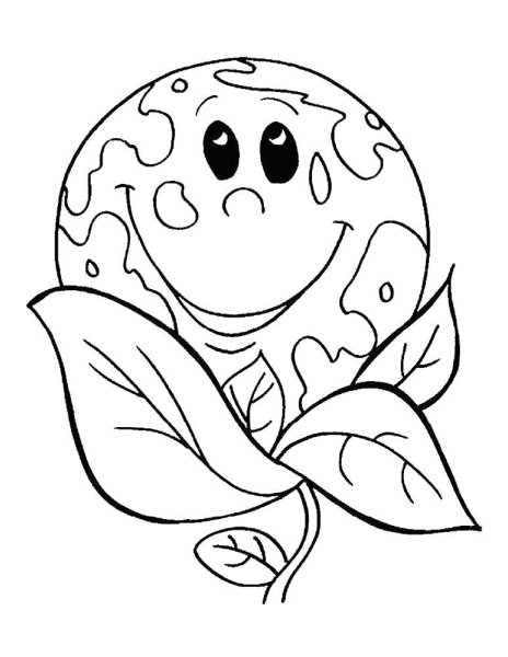 День земли раскраска