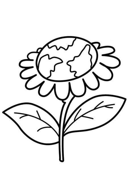 Раскраски день земли для детей 4-5 лет