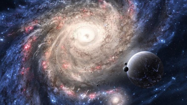 Космос Галактика Млечный путь планеты