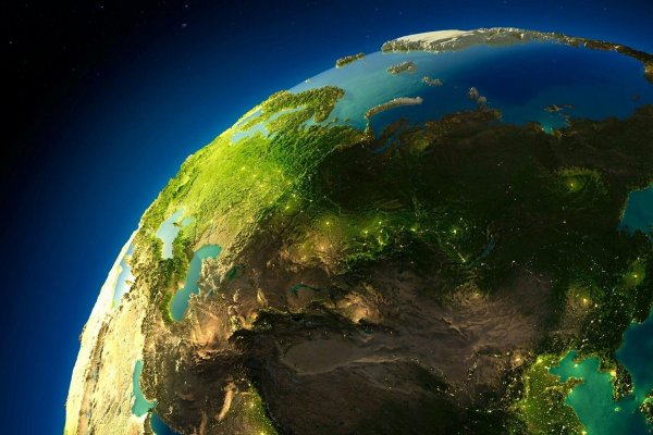 Вид земли из космоса