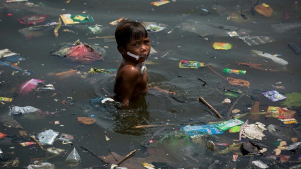 Пластиковые пакеты загрязняют планету