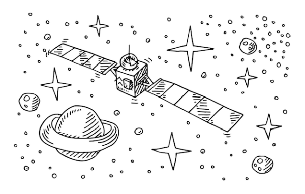Космический рисунок карандашом