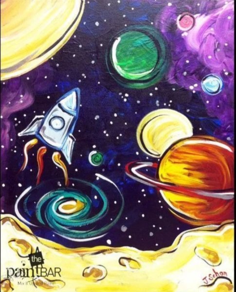 Рисование космос
