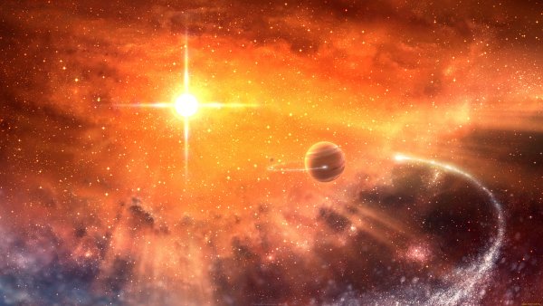 Арт планеты космос Галактика звезды