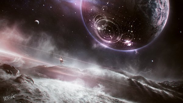 Космические пейзажи фэнтези