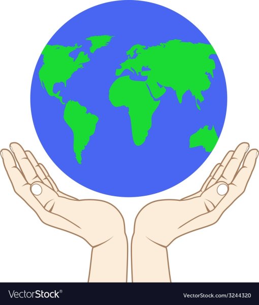 Руки держат земной шар
