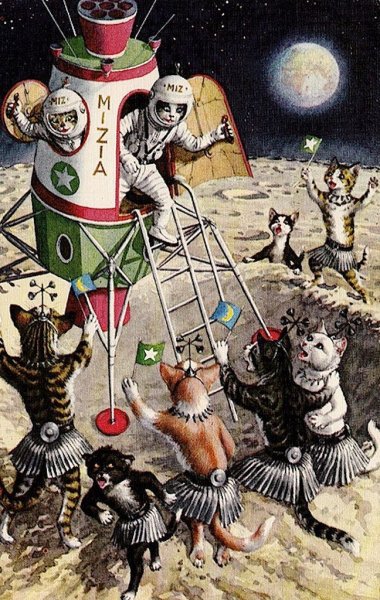 Планета кошек иллюстрации