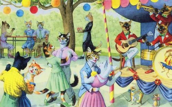 Коты водят хоровод