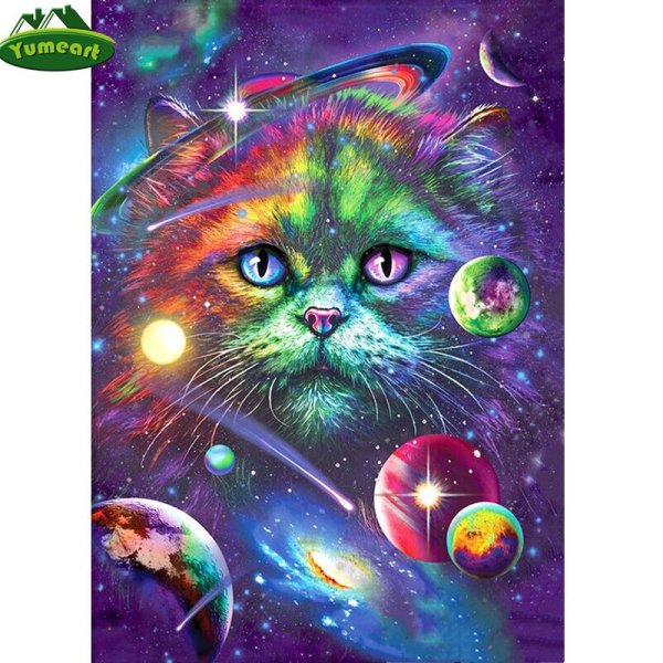Картина коты в космосе