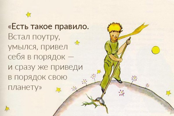 Маленький принц приведи в порядок свою планету
