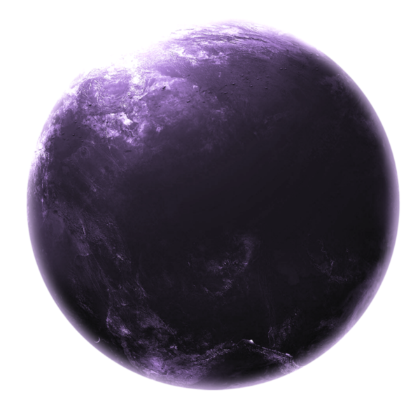 Фиолетовая круглая Планета
