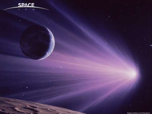 Комета в космосе