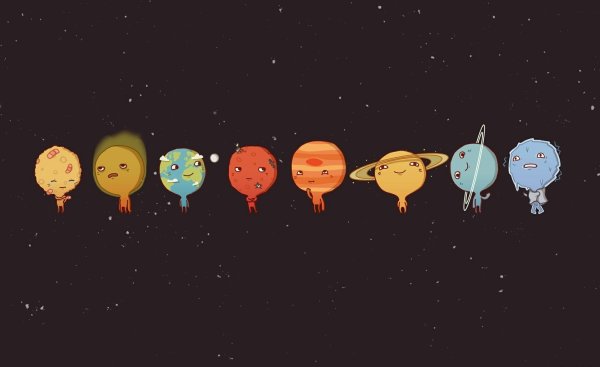 Прикольные обои с планетами