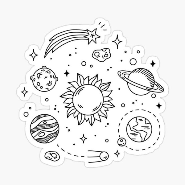 Планета черно белая