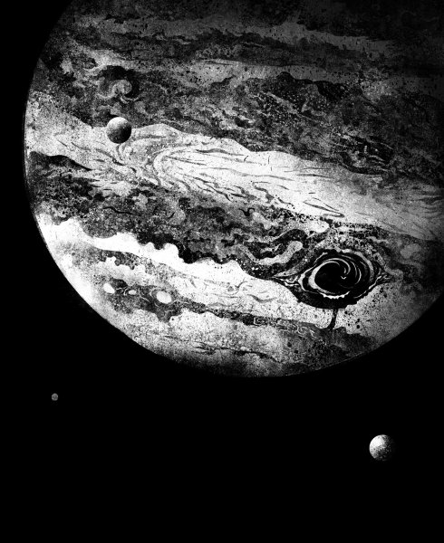 Планеты чёрно белые