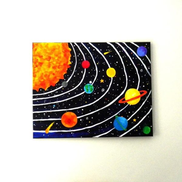Солнечная система на картоне