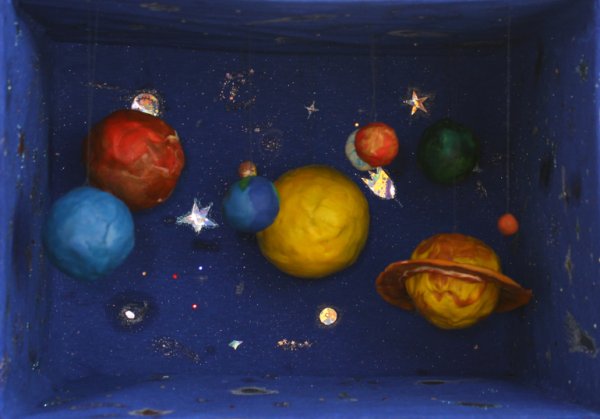 Космос из соленого теста