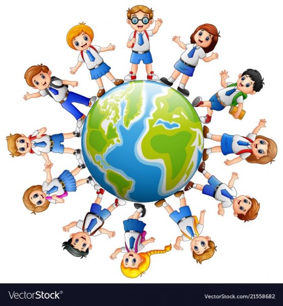 Дети вокруг земного шара