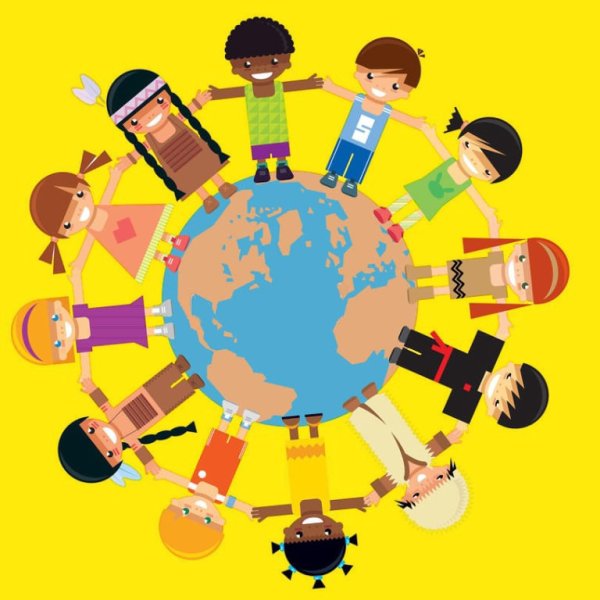 Хоровод людей разных национальностей