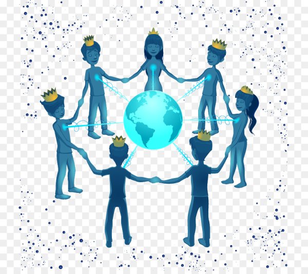 Люди вокруг земли