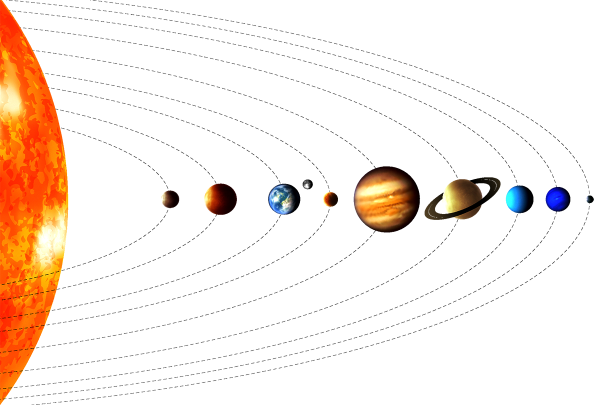 Солнечная система без фона