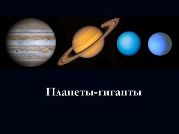 Планеты гиганты солнечной системы по порядку