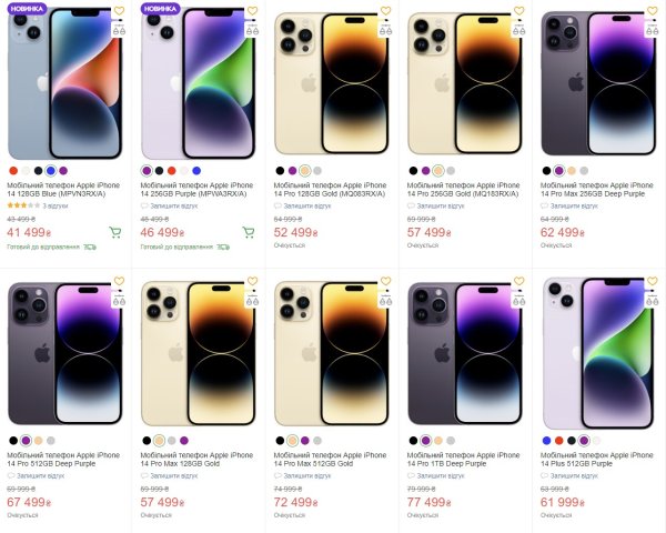 Iphone 14 Pro 256 цвета