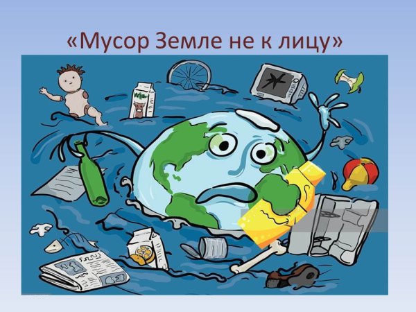 Проблема мусора рисунок