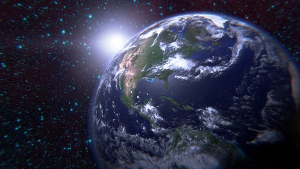 Планета земля в космосе
